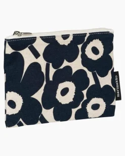 Marimekko Kaika Mini Unikko necessär, dark blue