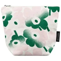 Marimekko Kaje Mini Unikko Häivähdys kosmetikväska, off-white - rosa - grön