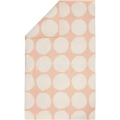 Marimekko Kivet påslakan, 240 x 220 cm, rosa - vit