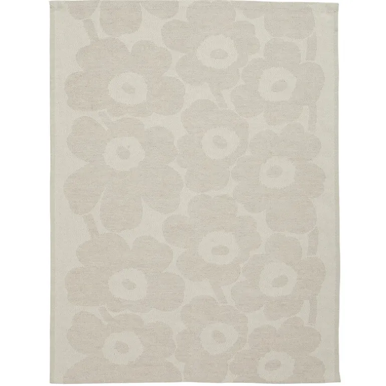 Marimekko Pieni Unikko kökshandduk, off-white - beige