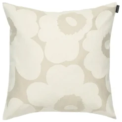 Marimekko Unikko kuddfodral, 50 x 50 cm, off-white - vit