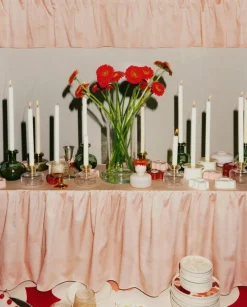 Marimekko Unikko, ljusstake, 2-pack, koboltblå - vit