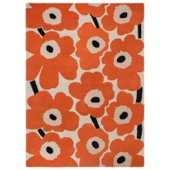 Marimekko Unikko matta, orangeröd