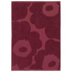 Marimekko Unikko Solid handduk, 50 x 70 cm, burgundy