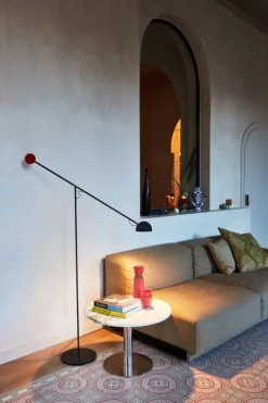 Marset Copernica P golvlampa, röd - svart