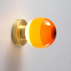 Marset Dipping Light A2-13 vägglampa, bärnsten - mässing