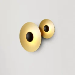 Marset Ginger 32C vägg-/taklampa, borstad mässing