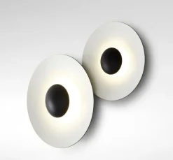 Marset Ginger 32C vägg-/taklampa, svart - vit