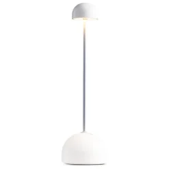 Marset Sips bärbar bordslampa, vit - silver