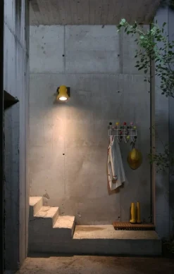 Martinelli Luce Frog utomhusvägglampa, gul