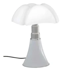 Martinelli Luce Minipipistrello bordslampa, dimbar, vit