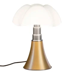 Martinelli Luce Minipipistrello bordslampa, dimbar, mässing