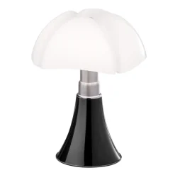 Martinelli Luce Minipipistrello bordslampa, sladdlös, mörkbrun