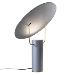 Martinelli Luce TX1 lyxig bordslampa, L, grå - mässing