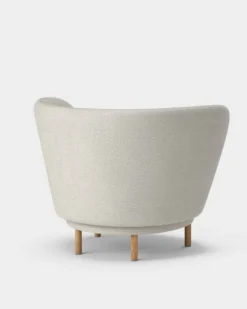 Massproductions Dandy fåtölj, naturlig ek - Sahco Safire 0007