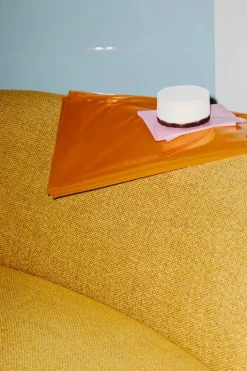 Massproductions Dandy 2-sitssoffa, svartbetsad ek - Sahco Safire 0017