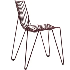 Massproductions Tio stol, vinröd