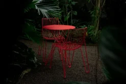 Massproductions Tio stol, klarröd