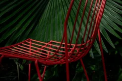 Massproductions Tio stol, klarröd