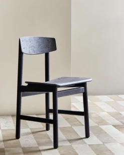 Mater Conscious 3162 stol, svart bok - coffee waste black