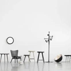 Mater High Stool, 74 cm, såpad ek