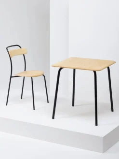 Mattiazzi Forcina stol, svart stål - ask