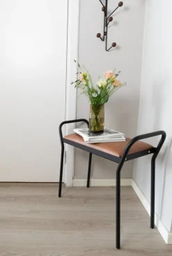 Maze Anyone pall, svart - vintage cognac