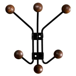 Maze Bill klädhängare, XS, svart - valnötsfärgad ask