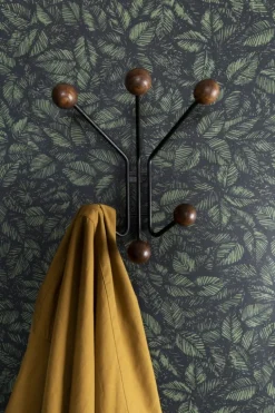 Maze Bill klädhängare, XS, svart - valnötsfärgad ask