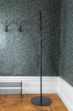 Maze Bill klädhängare, XS, svart - valnötsfärgad ask