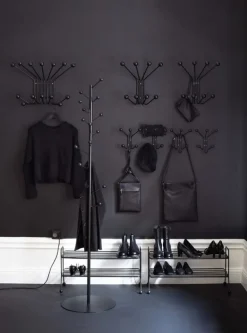 Maze Bill skohylla, svart