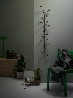 Maze Bill Vertical klädhängare, grön - grå