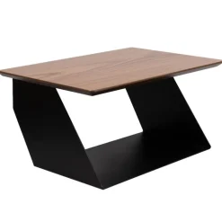 Maze Edgy Wood hylla, svart - valnöt