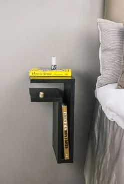 Maze F-shelf, vänster, svart