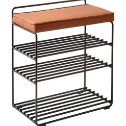 Maze Lower East Seat hylla, svart - konjak