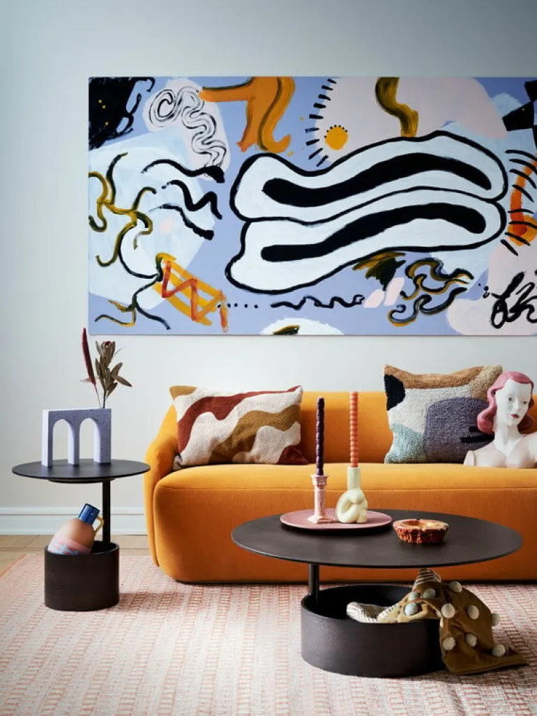 Maze Parasol soffbord, L, mörkbetsad ek