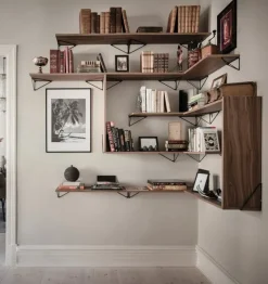 Maze Pythagoras hylla, 60 x 20 cm, valnöt