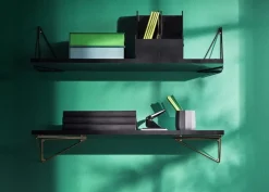 Maze Pythagoras hylla L, 80 x 27 cm, svart