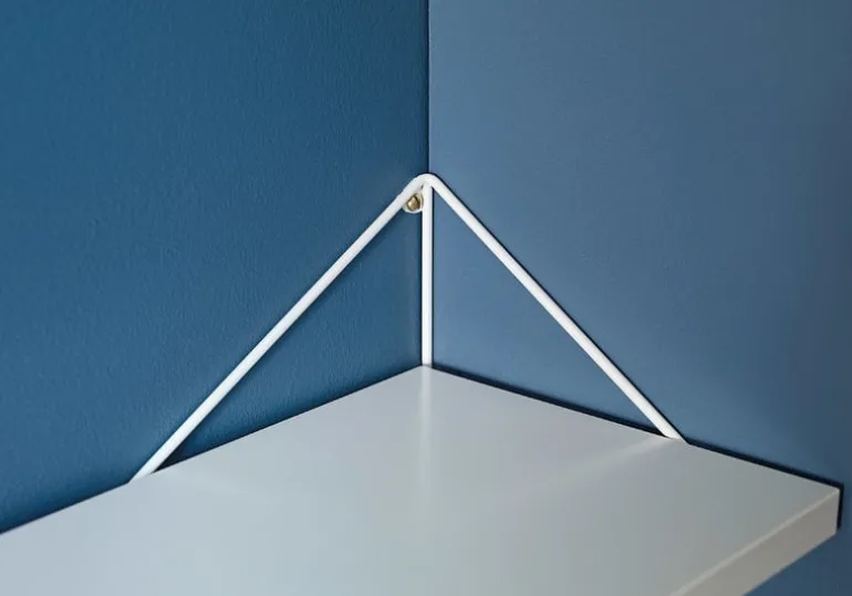 Maze Pythagoras hylla L, 80 x 27 cm, vit