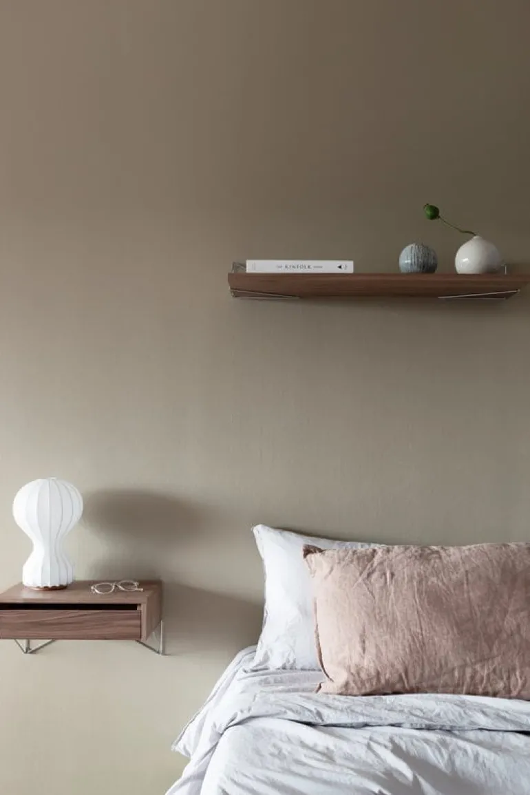 Maze Pythagoras hylla L, 80 x 27 cm, valnöt