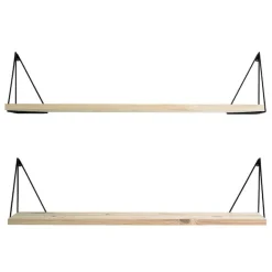 Maze Pythagoras Play hylla med konsoler, 2 st, furu - svart