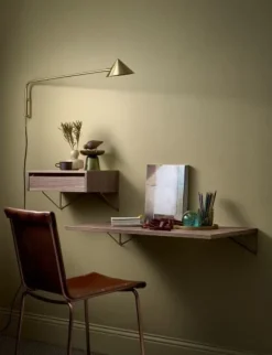 Maze Pythagoras skrivbord, valnöt