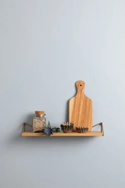 Maze Pythagoras XS-hylla med konsoler, ek - mässing