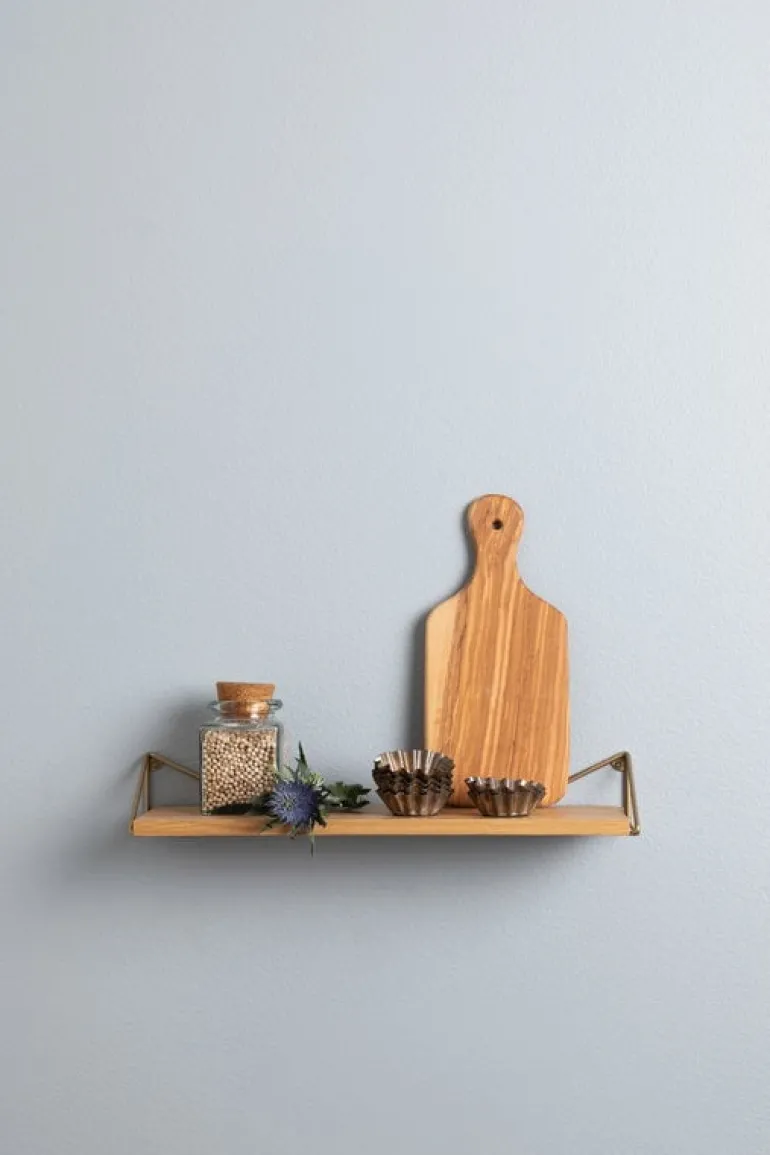 Maze Pythagoras XS-hylla med konsoler, ek - mässing