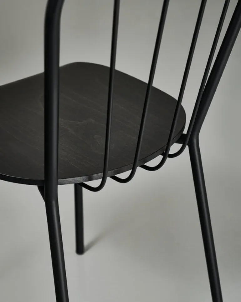 Maze Same stol, svart - svart ek