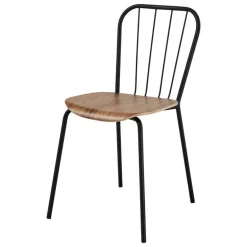 Maze Same stol, svart - valnöt