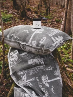 Metsä/Skogen Boletus bastukudde, stor, oliv - off-white