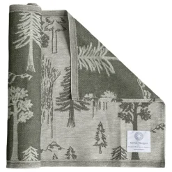 Metsä/Skogen Nebularis sittöverdrag, 45 x 160 cm, oliv - off-white