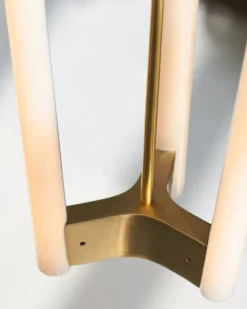 Michael Anastassiades Tube ljuskrona, satinmässing