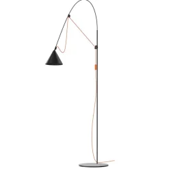 Midgard AYNO L golvlampa, 2700 K, svart - orange